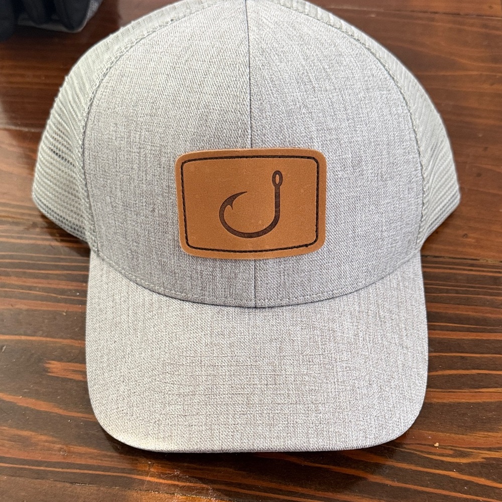 Men's Gray Hook Emblem Cap